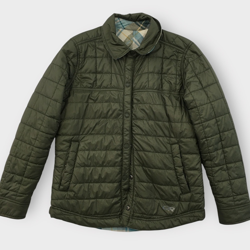 Outdoor Research OR‎ Ws Kalaloch Reversible Shirt Jacket Quilted Plaid Size S P